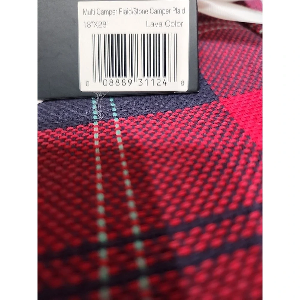 NWT! UGG Camper Plaid Kitchen Towels (Set of 3) 18 Inch X 28 Inch Lava Color NEW